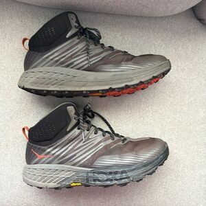 Hoka One One Speedgoat Mid 2 GTX GORETEX Hiking Shoes Anthracite Dark Grey 12.5